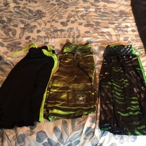 Under Armour, Nike, MTA shorts